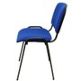 PIQUERAS Y CRESPO Silla Alcaraz Confidente Apilable Asiento Tapizado ARAN Azul